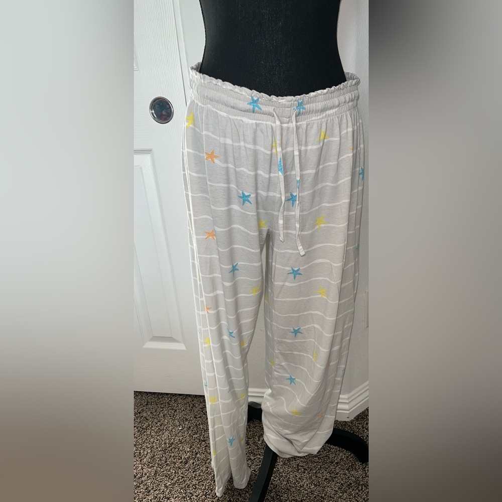 🌺3/$18 Sale Jockey Lounge Pants with Blue, Yellow & Orange Star Print